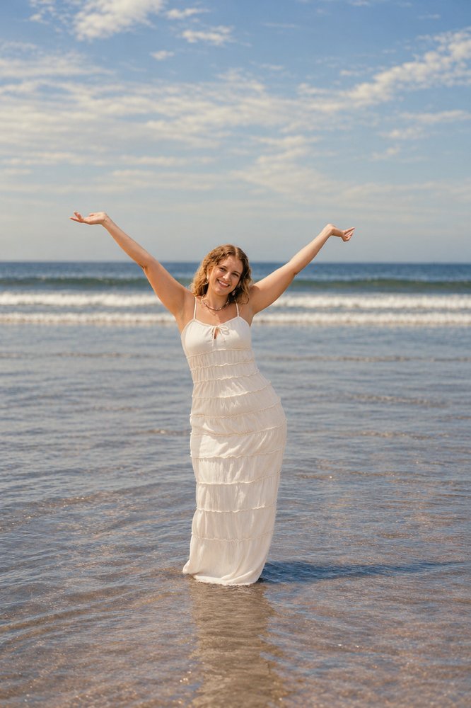 Portrait by the ocean